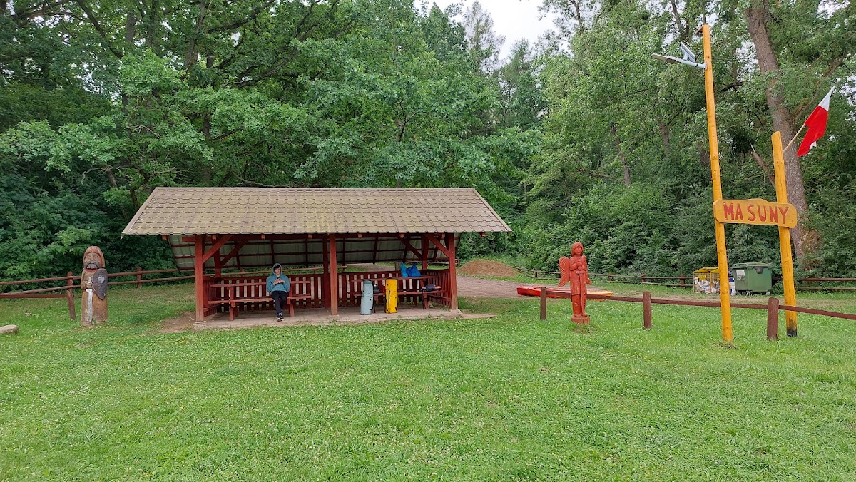 Przystan kajakowa przy rzece Młynówka